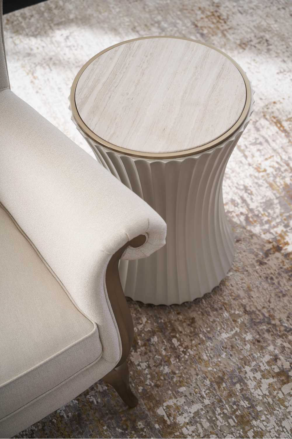 Cream Wingback Accent Chair | Caracole Valentina | Oroa.com