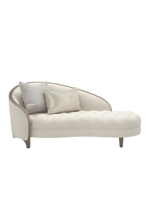 Cream Velvet Tufted Chaise | Caracole Valentina | Oroa.com