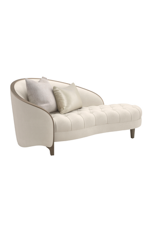 Cream Velvet Tufted Chaise | Caracole Valentina | Oroa.com