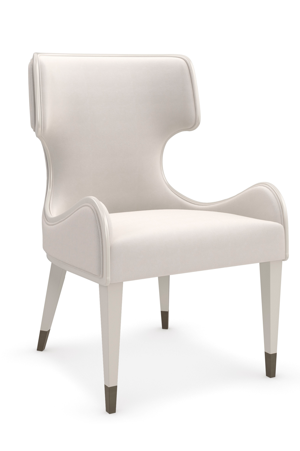 Sculptural White Modern Armchair | Caracole Valentina | Oroa.com