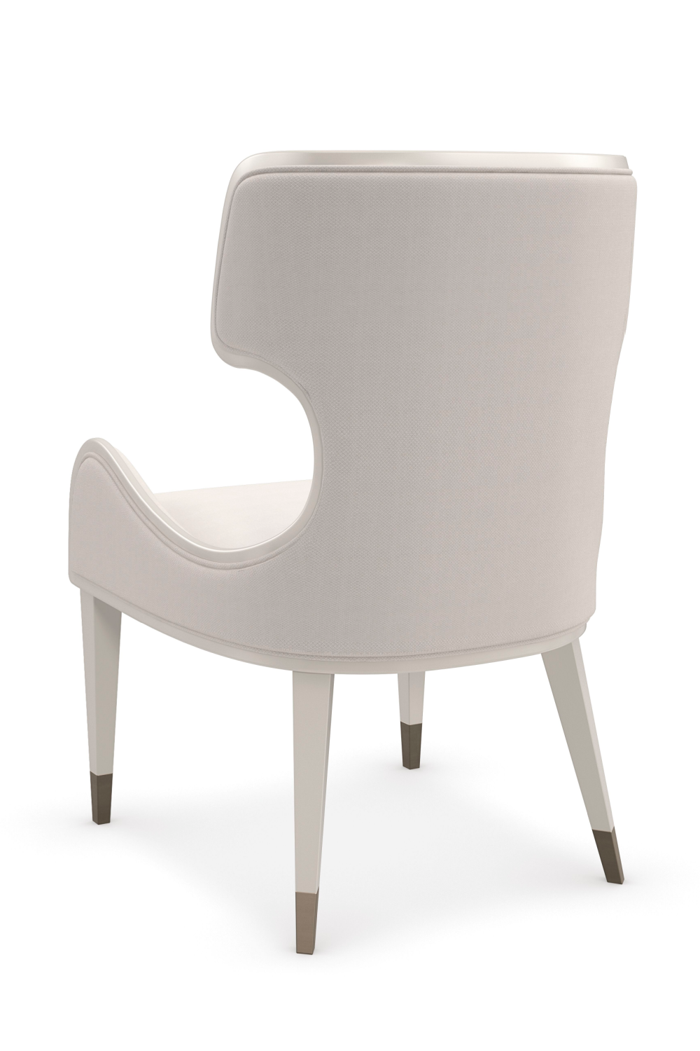 Sculptural White Modern Armchair | Caracole Valentina | Oroa.com