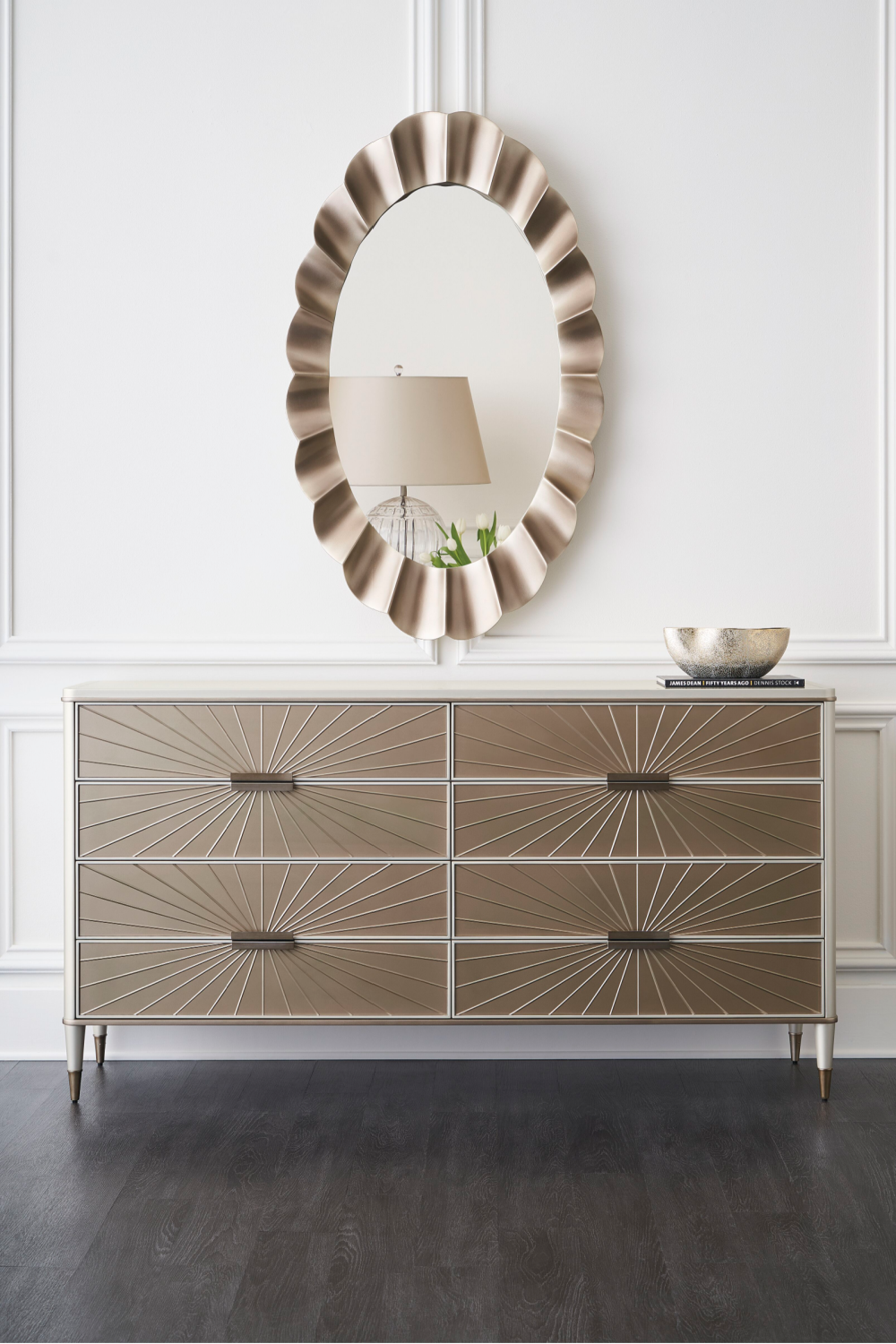 Radial Patterned Glass Dresser | Caracole Valentina | Oroa.com