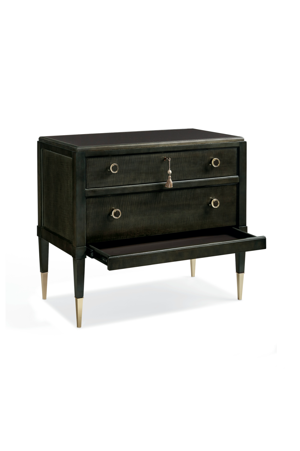 Dark Wooden Nightstand | Caracole Good Evening | Oroa.com