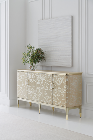 Gold Wooden Sideboard | Caracole Turn A New Leaf | Oroa.com