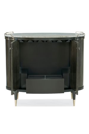 Oval Modern Bar Cabinet | Caracole Mix-ology | Oroa.com