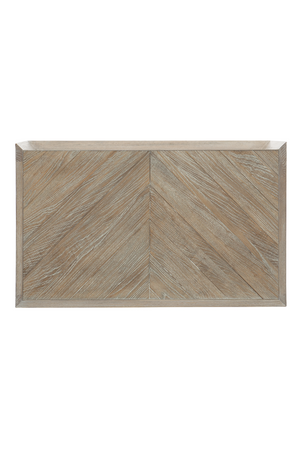 Chevron Patterned Nightstand | Caracole Crossed Purposes | Oroa.com