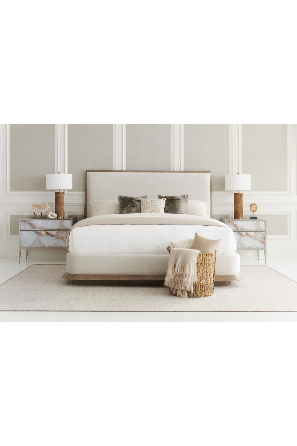 Cream Classic Bed | Caracole The Stage Is Set | Oroa.com