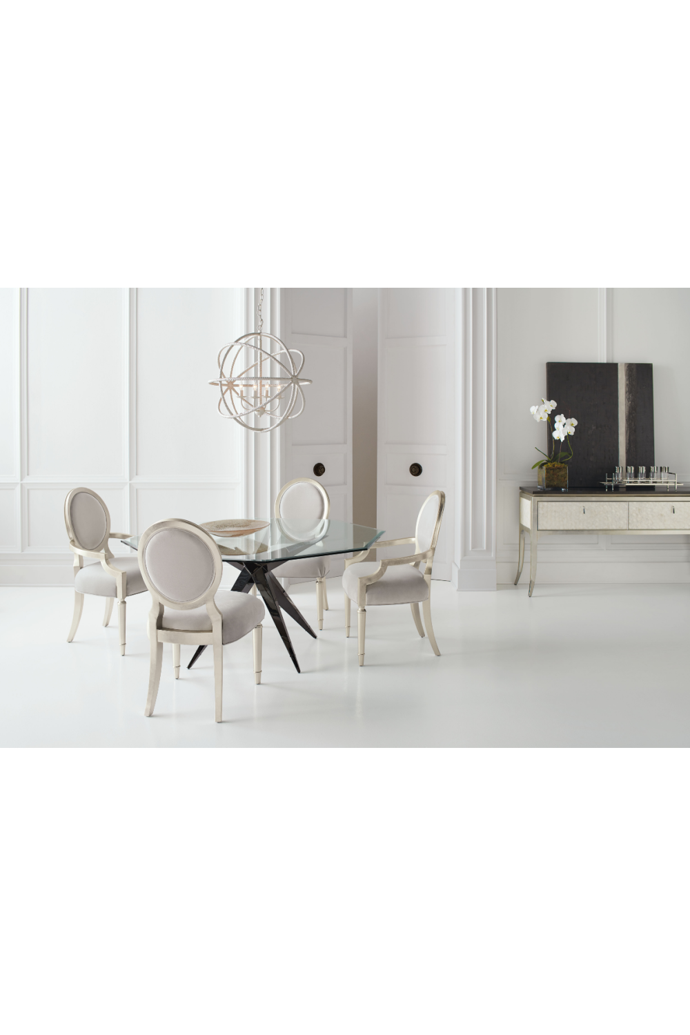 Silver Leaf Side Chairs (2) | Caracole Chit Chat | Oroa.com