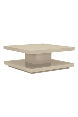 Beige Geometrical Coffee Table | Caracole Cool And Classic |  Oroa.com