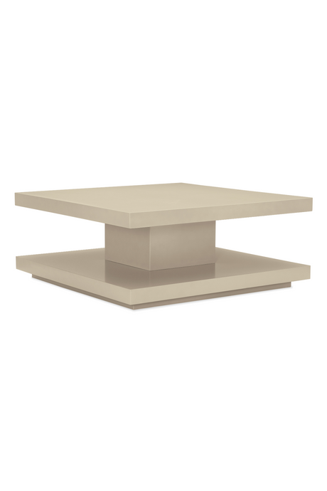 Beige Geometrical Coffee Table | Caracole Cool And Classic |  Oroa.com