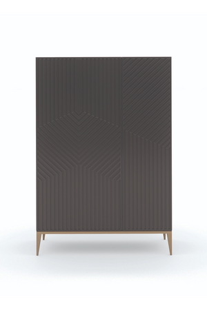Dark Brown Graphic Cabinet | Caracole Out of Line | Oroa.com