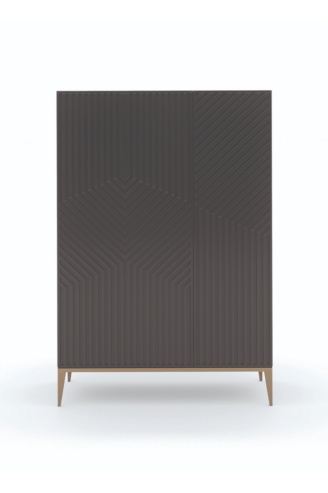 Dark Brown Graphic Cabinet | Caracole Out of Line | Oroa.com