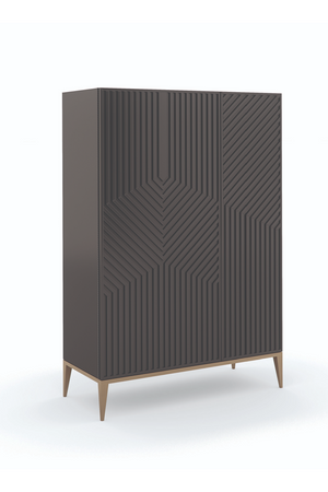 Dark Brown Graphic Cabinet | Caracole Out of Line | Oroa.com