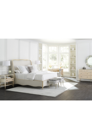 Crescent-Shaped Top Nightstand | Caracole Clearly Open | Oroatrade.com