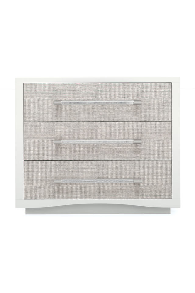 White 3-Drawer Nightstand | Caracole A Clear Touch | Oroa.com