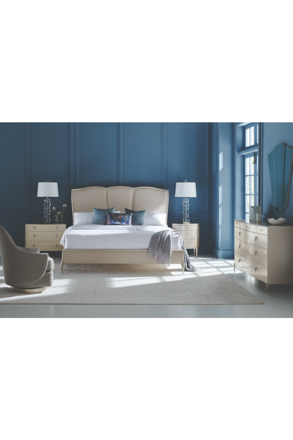 Cream Modern Nightstand | Caracole Good Impression | Oroa.com