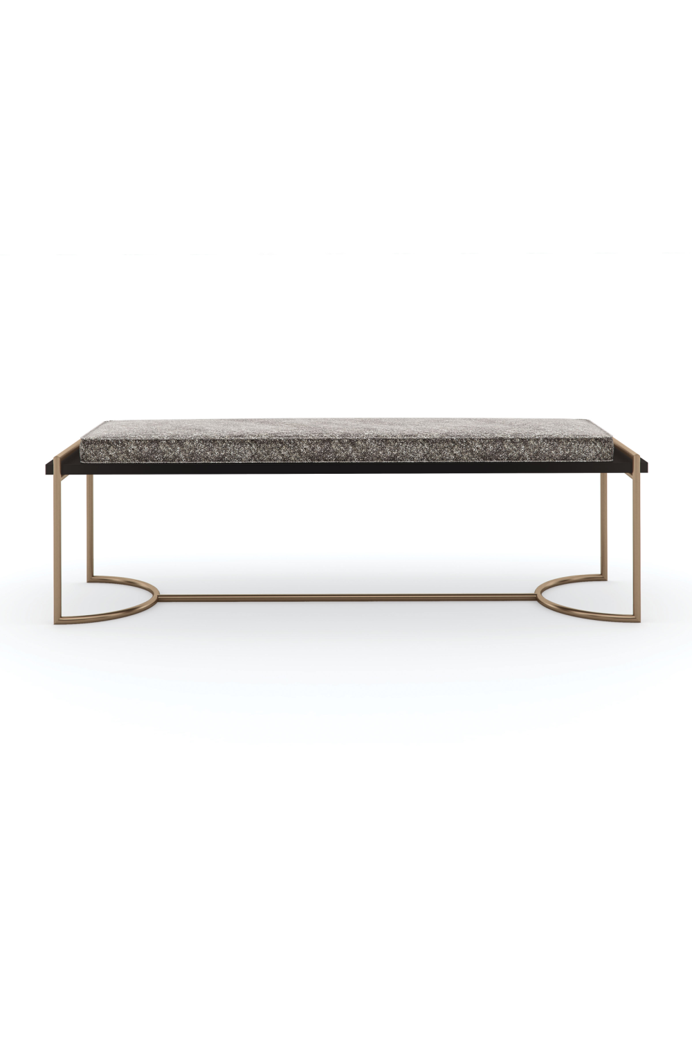 Gray Velvet Bench | Caracole Slim Line | Oroa.com