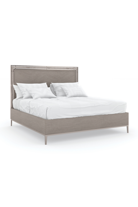 Herringbone Pattern California King Bed | Caracole Serenity | Oroa.com