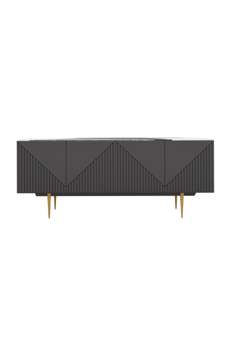 Slatted Modern Sideboard | Caracole Over The Edge | Oroa.com