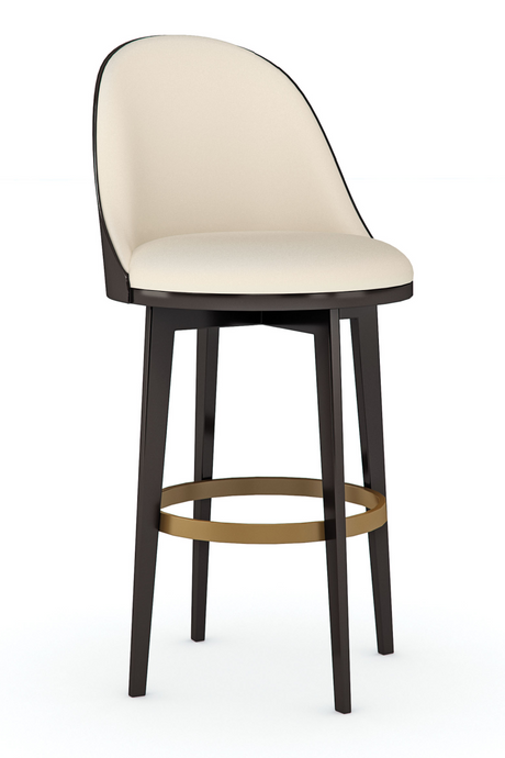 Vegan Leather Bar Stool | Caracole Another Round | Oroa.com