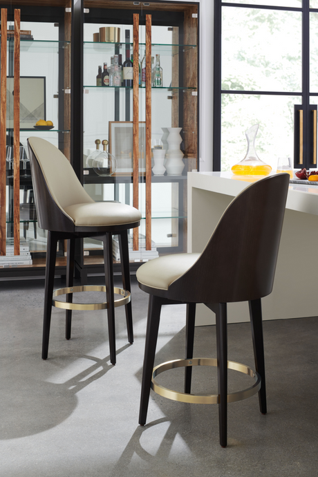   Vegan Leather Counter Stool | Oroa.com