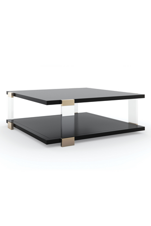Square Black Coffee Table | Caracole I'll Take The Corner Table | Oroa.com