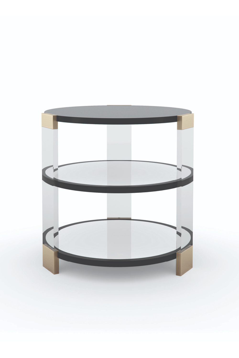 Round Mirrored Side Table | Caracole Go Around It | Oroa.com