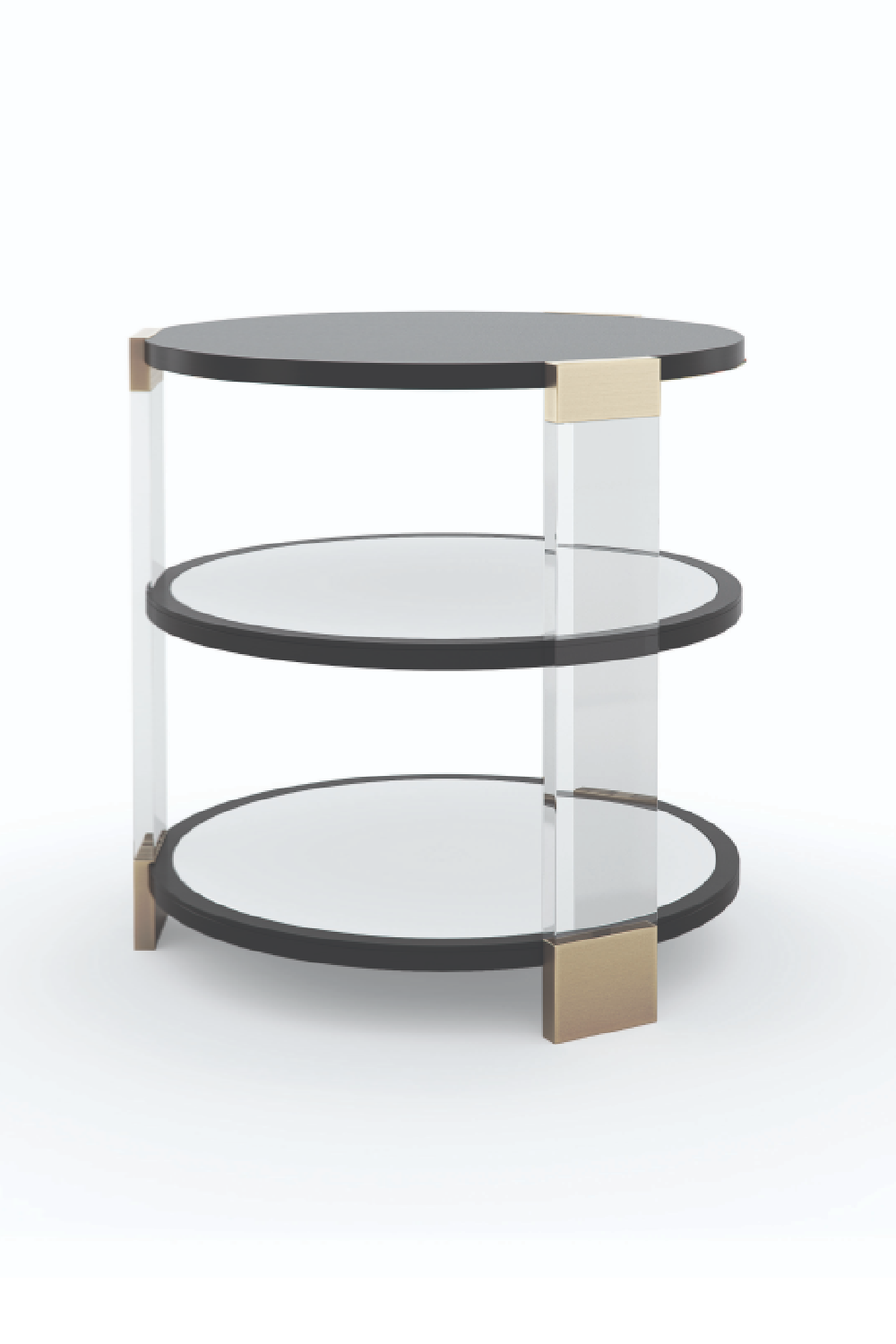 Round Mirrored Side Table | Caracole Go Around It | Oroa.com