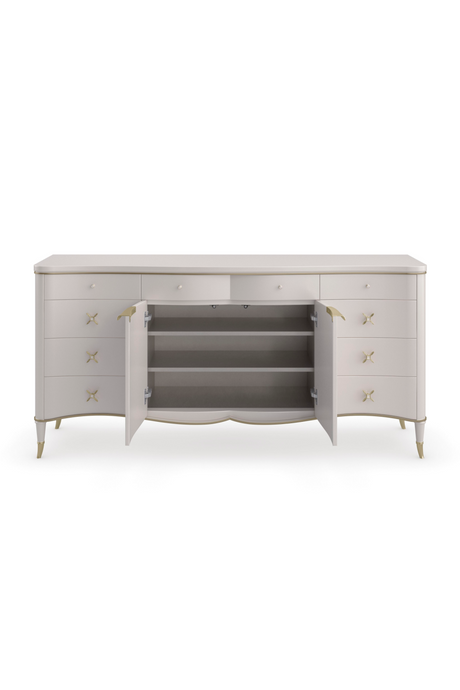 Cream Curved Dresser | Caracole Belle Of The Ball | Oroa.com