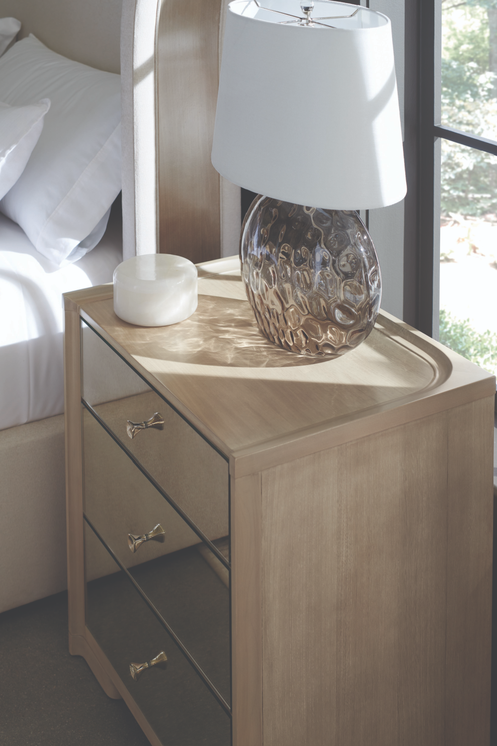 Mirrored Drawers Nightstand | Caracole In Your Dreams | Oroa.com