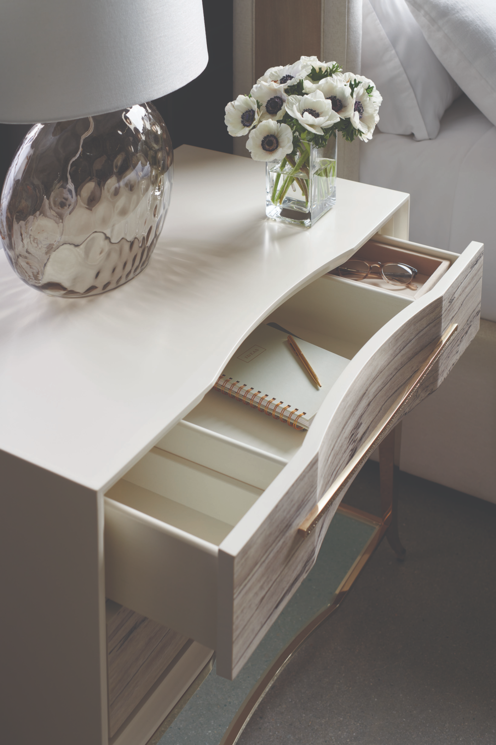 White Maple Nightstand | Caracole Natures Rhythm | Oroa.com