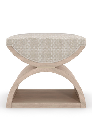 Wooden Crescent Ottoman | Caracole Open Enrollment | Oroa.com