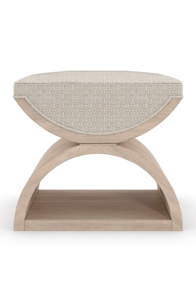 Wooden Crescent Ottoman | Caracole Open Enrollment | Oroa.com