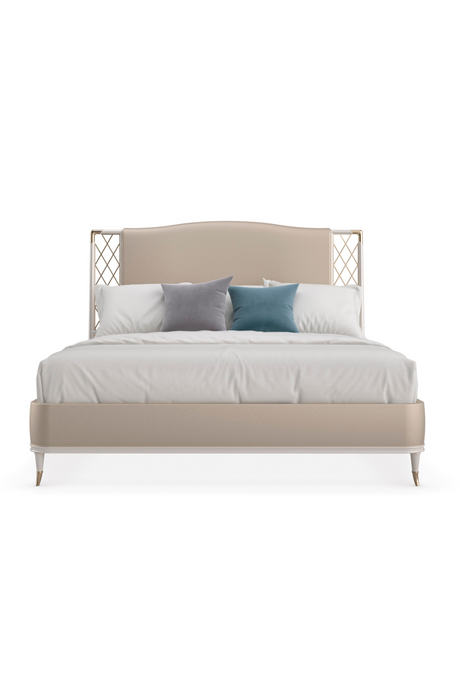 Beige Metal Trellis Bed | Caracole Star Of The Night | Oroa.com