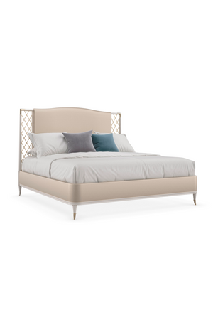 Beige Metal Trellis Bed | Caracole Star Of The Night | Oroa.com