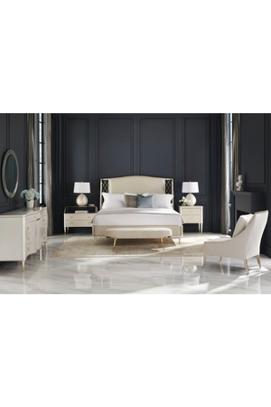 Beige Metal Trellis Bed | Caracole Star Of The Night | Oroa.com