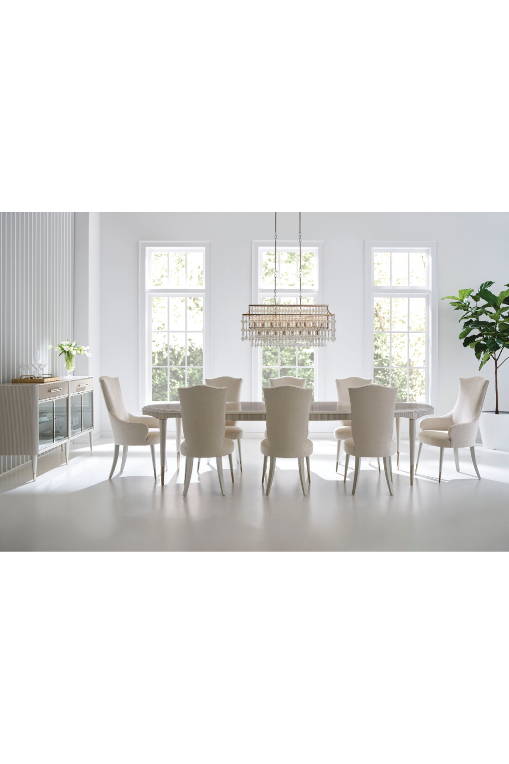Cream Oval Dining Table | Caracole Love Feast | Oroa.com