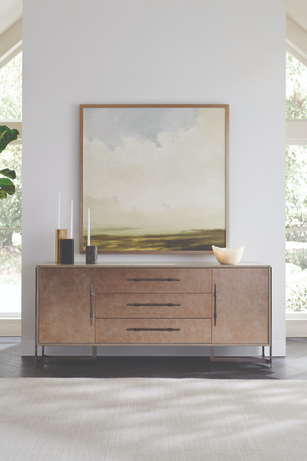 Beige Modern Buffet | Caracole Foiled Again | Oroa.com