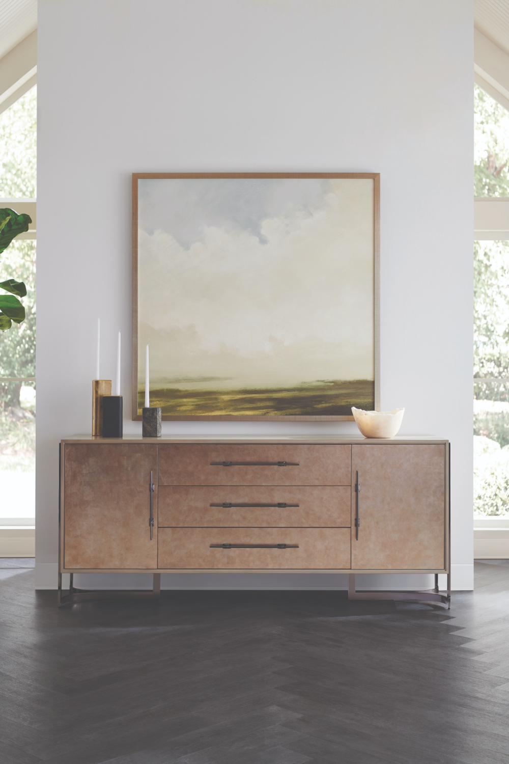 Beige Modern Buffet | Caracole Foiled Again | Oroa.com