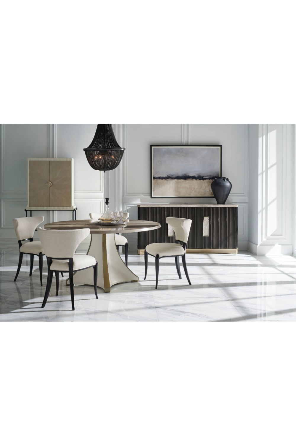 Modern Winged Dining Chairs | Caracole Be My Guest | Oroa.com