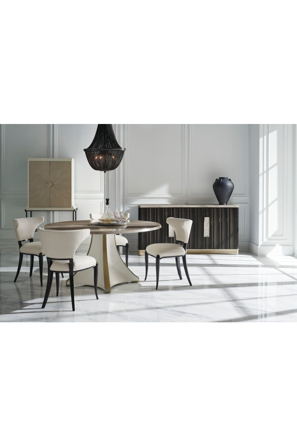 Modern Winged Dining Chairs | Caracole Be My Guest | Oroa.com