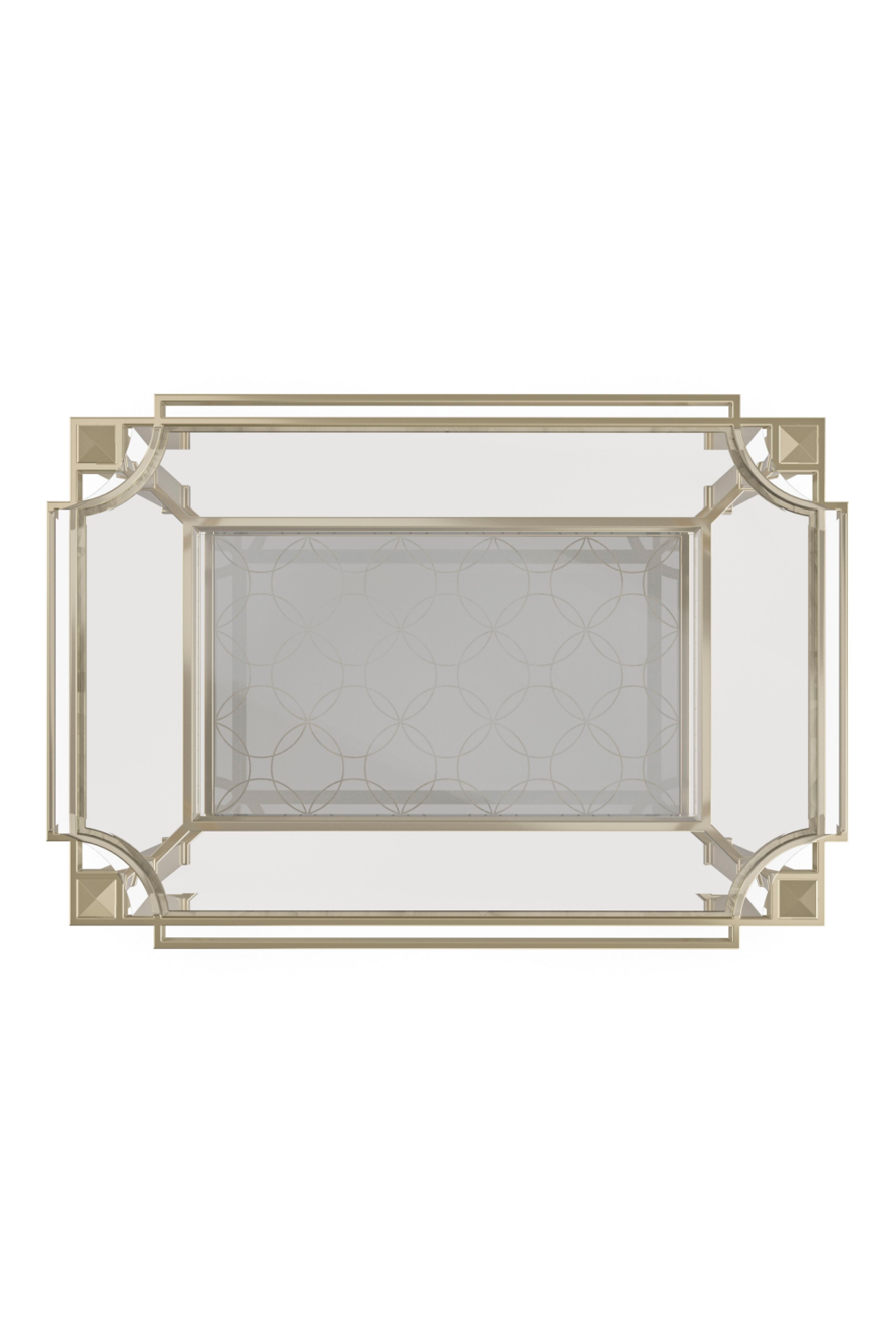 Gold Three-Tiered End Table | Caracole Third Times A Charm | Oroa.com