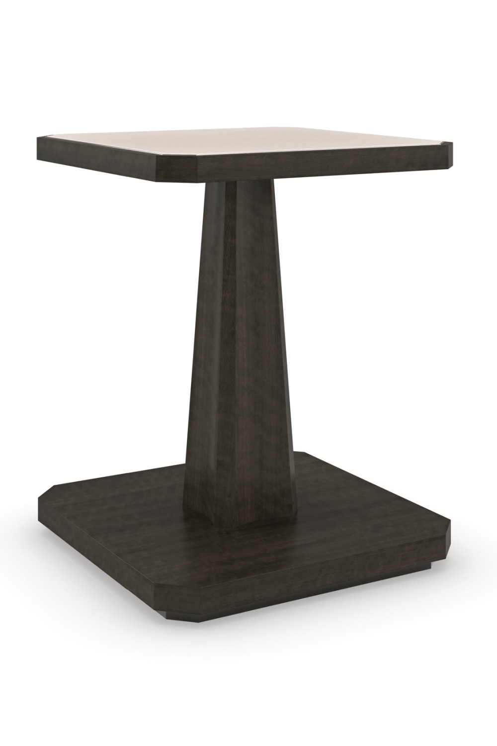 Cream Travertine End Table | Caracole Rock On | Oroa.com