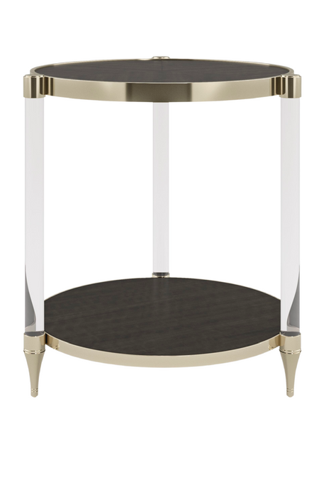 Acrylic Post Side Table | Caracole End Game | Oroa.com
