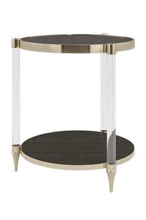 Acrylic Post Side Table | Caracole End Game | Oroa.com
