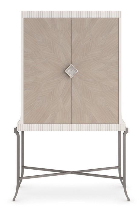 Rosette Patterned Bar Cabinet | Caracole High Expectations | Oroa.com