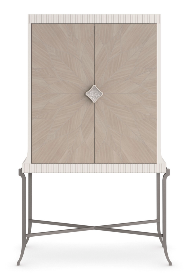 Rosette Patterned Bar Cabinet | Caracole High Expectations | Oroa.com