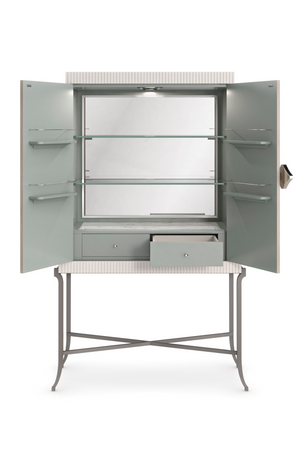 Rosette Patterned Bar Cabinet | Caracole High Expectations | Oroa.com