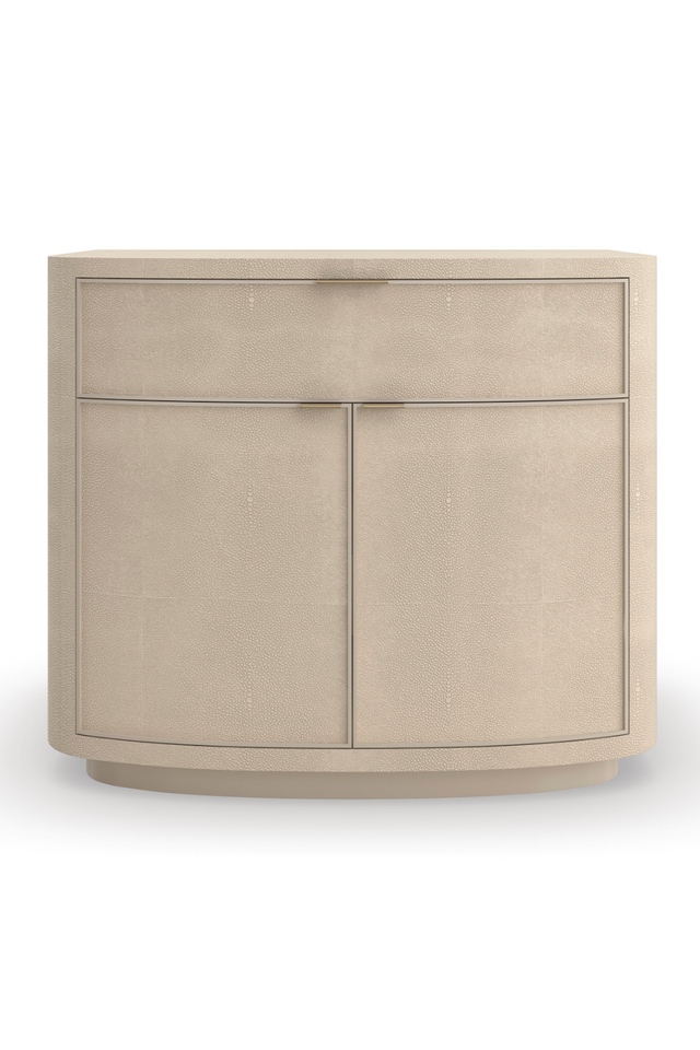 Cream Shagreen Nightstand | Caracole Simply Perfect | Oroa.com