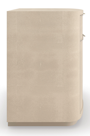 Cream Shagreen Nightstand | Caracole Simply Perfect | Oroa.com